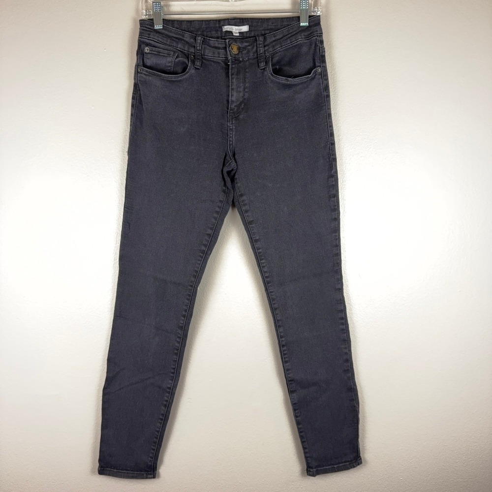 STS Blue Ankle Skinny Jeans Womens 29 Black Faded Mid Rise Stretch Denim Pants